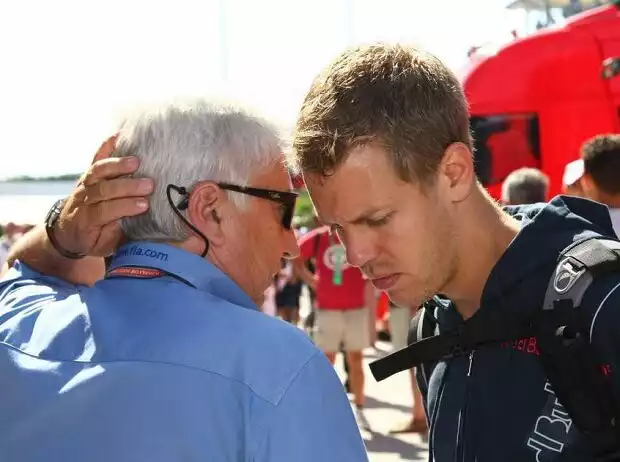 Titel-Bild zur News: Sebastian Vettel, Charlie Whiting