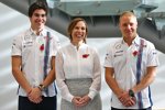 Lance Stroll, Claire Williams und Valtteri Bottas