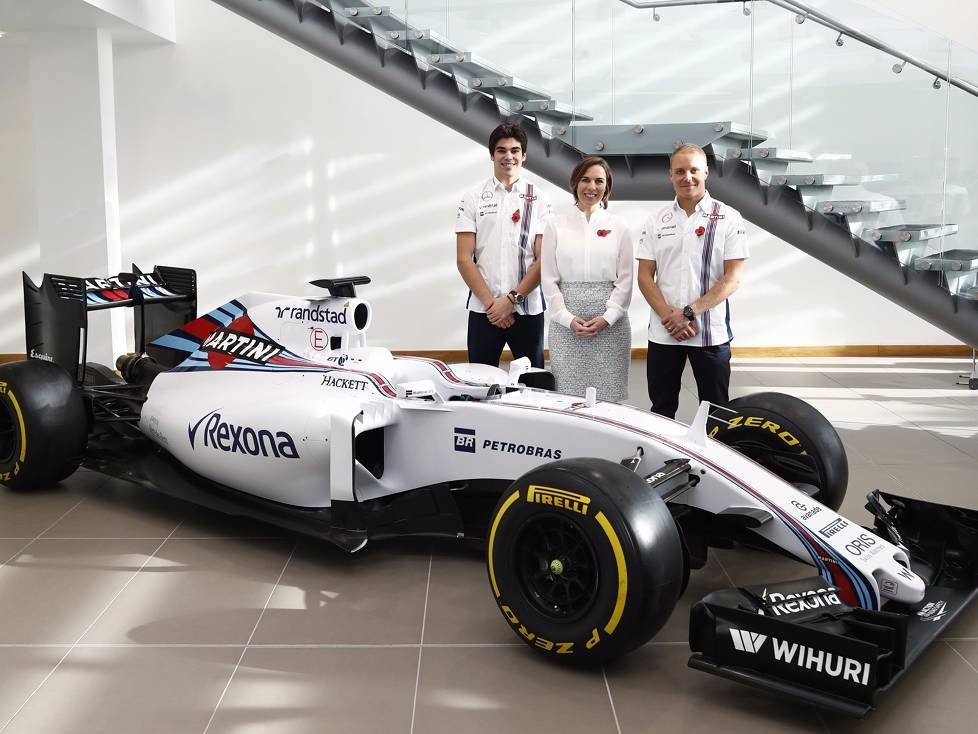 Lance Stroll, Claire Williams, Valtteri Bottas