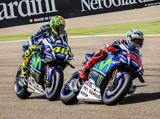 Jorge Lorenzo, Valentino Rossi Titel-Bild zur News: Jorge Lorenzo, Valentino Rossi