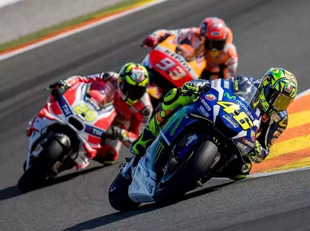 Valentino Rossi, Andrea Iannone, Marc Marquez Titel-Bild zur News: Valentino Rossi, Andrea Iannone, Marc Marquez