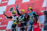 Thomas Lüthi, Johann Zarco und Franco Morbidelli 