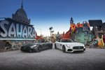 Mercedes-AMG GT C Roadster (links) und Mercedes-AMG GT Roadster (rechts)