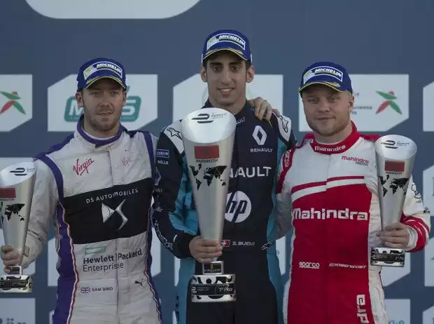 Titel-Bild zur News: Sam Bird, Sebastien Buemi, Felix Rosenqvist