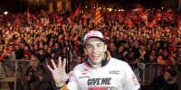 Bild zum Inhalt: WM-Party in Cervera: Tausende Fans feiern Marc Marquez