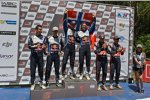 Sebastien Ogier, Andreas Mikkelsen und Thierry Neuville