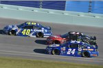 Jimmie Johnson (Hendrick), Chase Elliott (Hendrick) und Kurt Busch (Stewart/Haas) 