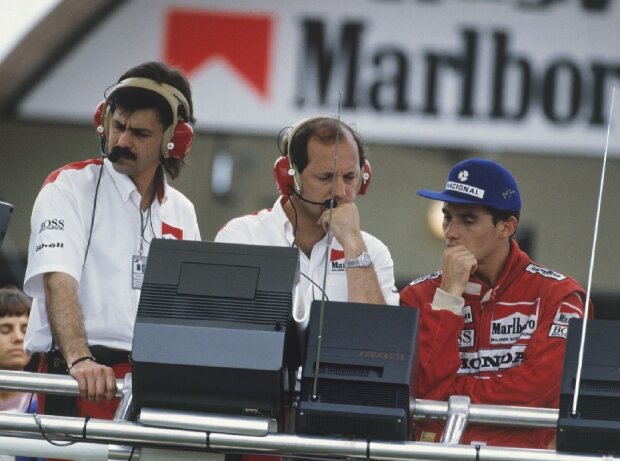 Ron Dennis, Gordon Murray, Ayrton Senna Ron Dennis, Gordon Murray, Ayrton Senna