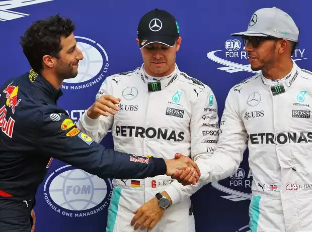 Daniel Ricciardo, Nico Rosberg, Lewis Hamilton Titel-Bild zur News: Daniel Ricciardo, Nico Rosberg, Lewis Hamilton