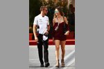 Jenson Button (McLaren) mit Freundin Brittny Ward
