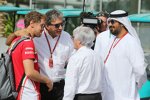 Sebastian Vettel (Ferrari) und Bernie Ecclestone 