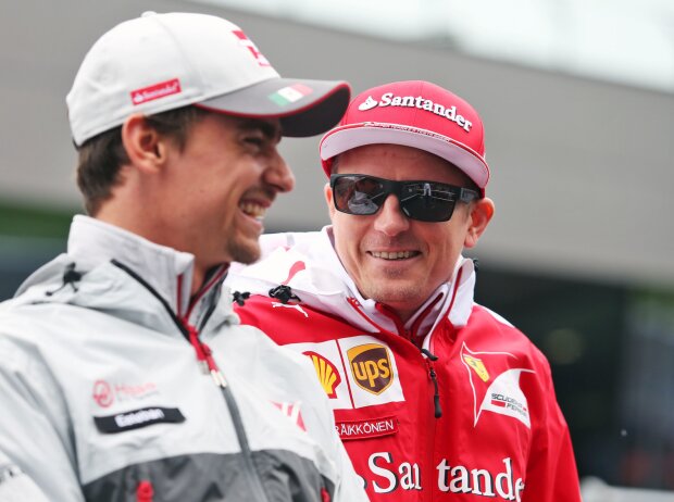 Titel-Bild zur News: Esteban Gutierrez, Kimi Räikkönen