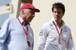 Niki Lauda und Toto Wolff 