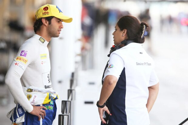 Felipe Nasr Monisha Kaltenborn Sauber Sauber F1 Team F1 ~Felipe Nasr (Sauber) und Monisha Kaltenborn ~ 