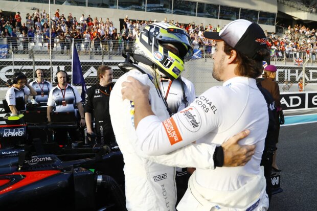 Jenson Button Fernando Alonso McLaren McLaren Honda F1 ~Jenson Button (McLaren) und Fernando Alonso (McLaren) ~ 