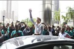 Nico Rosberg feiert in Kuala Lumpur