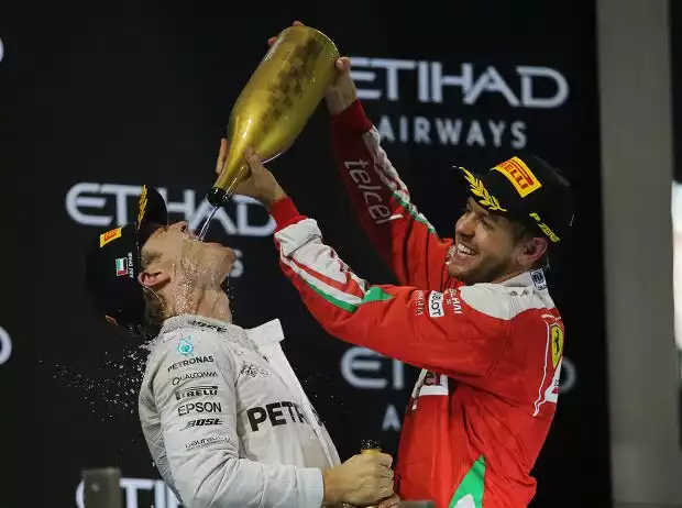 Nico Rosberg, Sebastian Vettel Titel-Bild zur News: Nico Rosberg, Sebastian Vettel