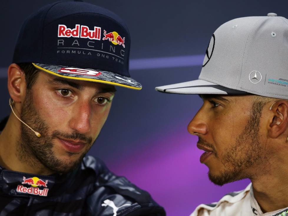 Daniel Ricciardo, Lewis Hamilton