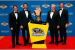 Jeff Gordon, Jimmie Johnson (Hendrick) und Rick Hendrick 