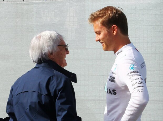 Titel-Bild zur News: Bernie Ecclestone, Nico Rosberg