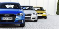 Drei Generationen des Audi A3