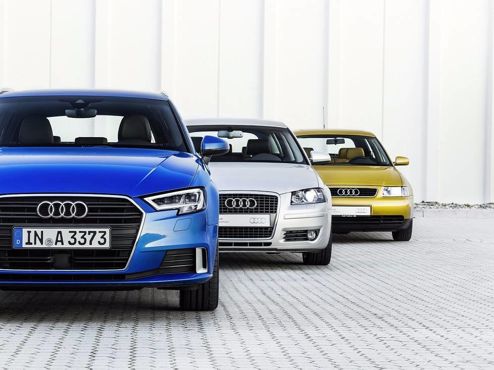 Drei Generationen des Audi A3