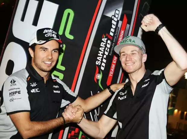 Titel-Bild zur News: Sergio Perez, Nico Hülkenberg