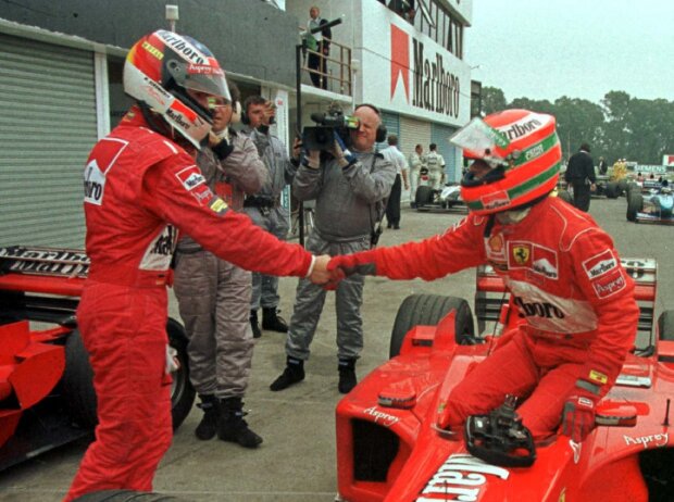 Titel-Bild zur News: Michael Schumacher, Eddie Irvine