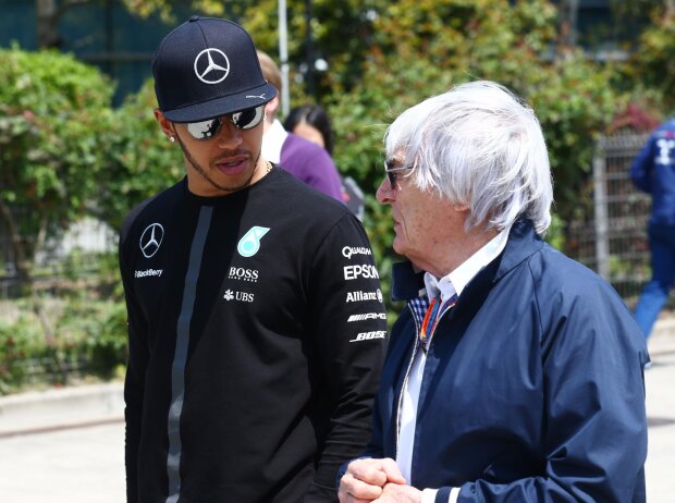 Titel-Bild zur News: Lewis Hamilton, Bernie Ecclestone