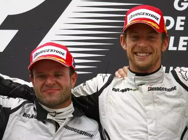 Jenson Button, Rubens Barrichello Titel-Bild zur News: Jenson Button, Rubens Barrichello