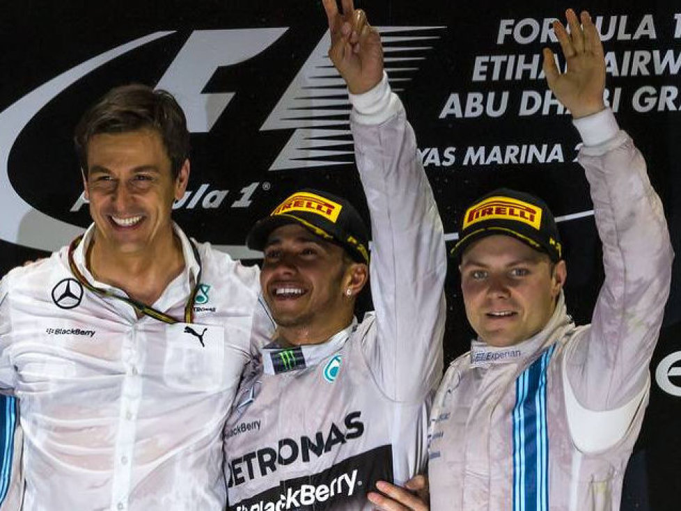 Toto Wolff, Lewis Hamilton, Valtteri Bottas