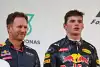 Bild zum Inhalt: Christian Horner über Kritik an Max Verstappen verwundert