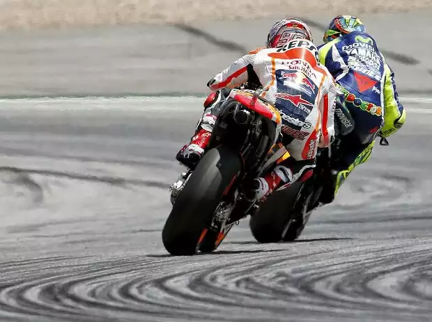 Titel-Bild zur News: Marc Marquez, Valentino Rossi