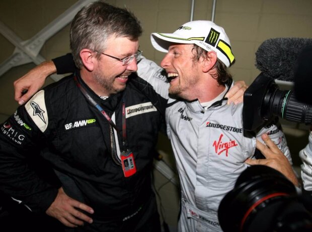 Titel-Bild zur News: Jenson Button, Ross Brawn