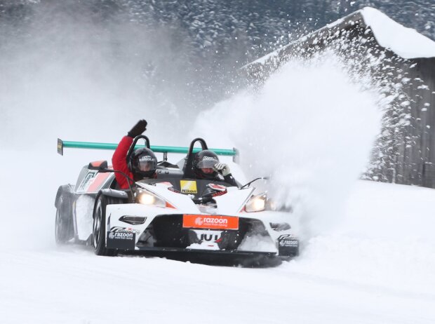 Titel-Bild zur News: Christian Nimmervoll beim KTM-X-Bow-Wintercup in Saalfelden