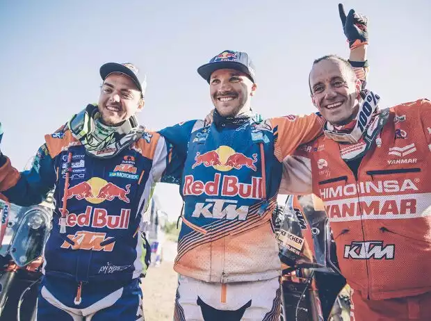 Matthias Walkner, Sam Sunderland, Gerard Farres Guell Titel-Bild zur News: Matthias Walkner, Sam Sunderland, Gerard Farres Guell
