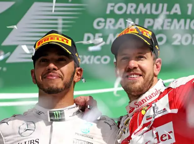 Titel-Bild zur News: Lewis Hamilton, Sebastian Vettel