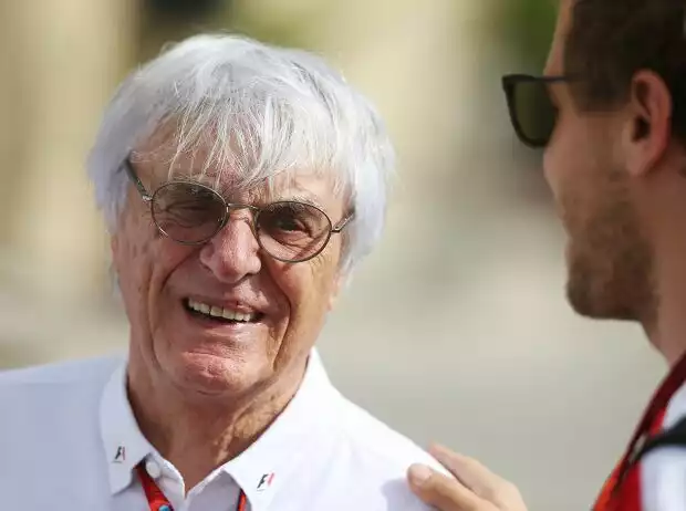 Titel-Bild zur News: Bernie Ecclestone, Sebastian Vettel