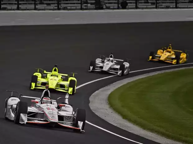Helio Castroneves, Juan Pablo Montoya, Simon Pagenaud, Will Power Titel-Bild zur News: Helio Castroneves, Juan Pablo Montoya, Simon Pagenaud, Will Power
