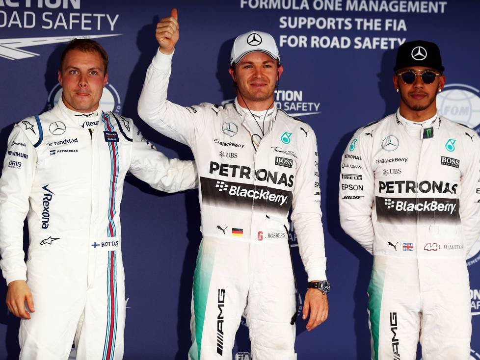 Valtteri Bottas, Nico Rosberg, Lewis Hamilton