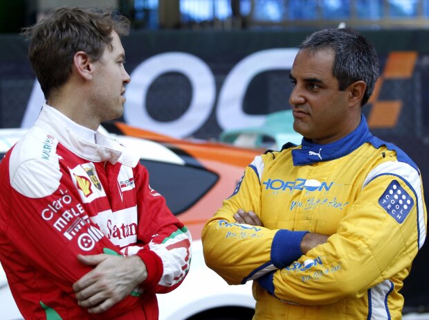 Titel-Bild zur News: Sebastian Vettel, Juan Pablo Montoya