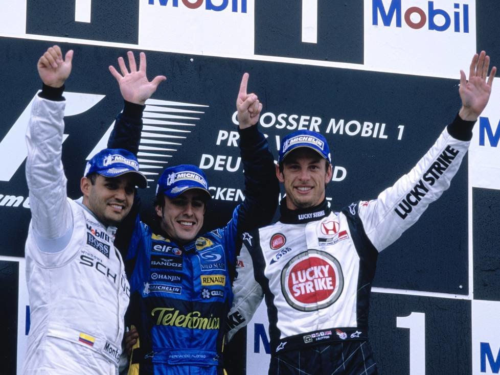 Fernando Alonso, Juan Pablo Montoya, Jenson Button