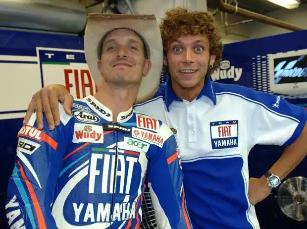 Titel-Bild zur News: Valentino Rossi, Colin Edwards