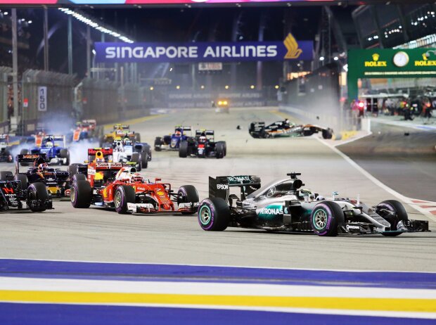 Titel-Bild zur News: Lewis Hamilton, Nico Hülkenberg