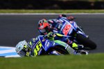 Valentino Rossi vor Maverick Vinales (Yamaha) 