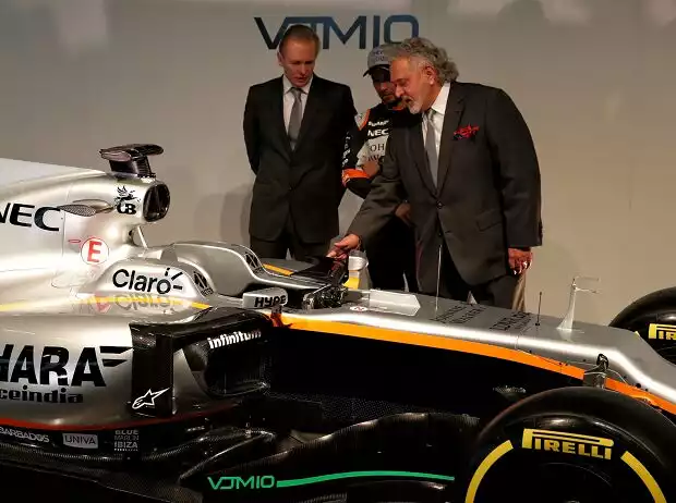 Sergio Perez, Vijay Mallya Titel-Bild zur News: Sergio Perez, Vijay Mallya