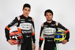 Esteban Ocon (Force India) und Sergio Perez (Force India) 