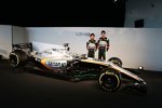 Sergio Perez (Force India) und Esteban Ocon (Force India) 