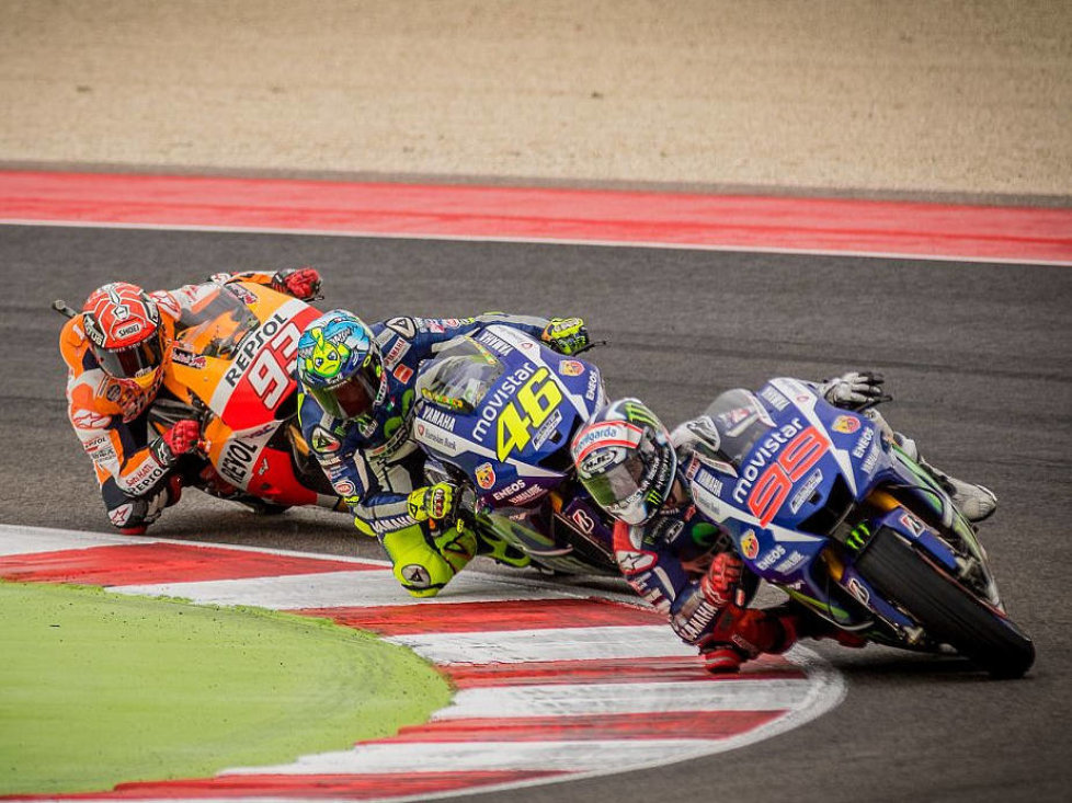 Jorge Lorenzo, Valentino Rossi, Marc Marquez