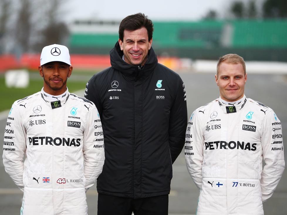 Lewis Hamilton, Toto Wolff, Valtteri Bottas
